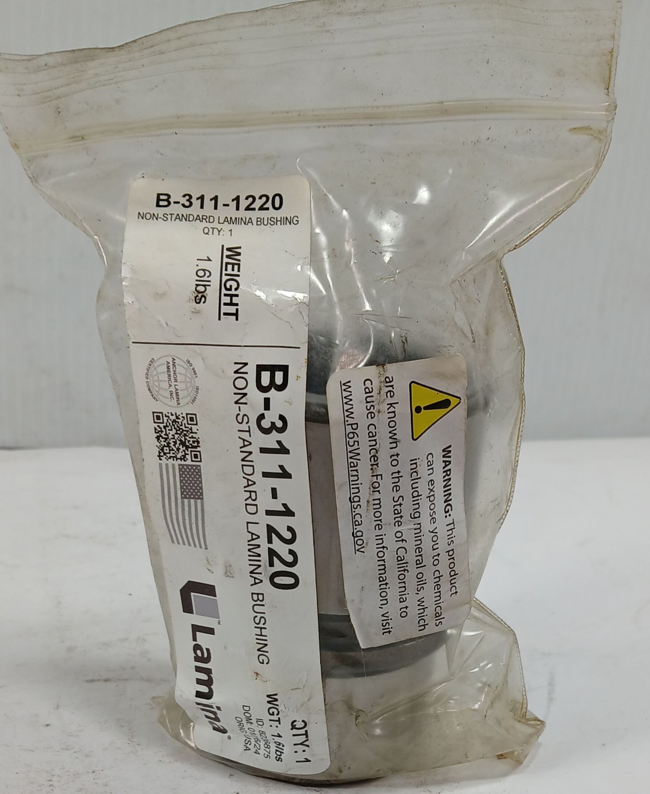 1 NEW LAMINA B-311-1220 DEMOUNTABLE SHOULDER BUSHING NNB ***MAKE OFFER***