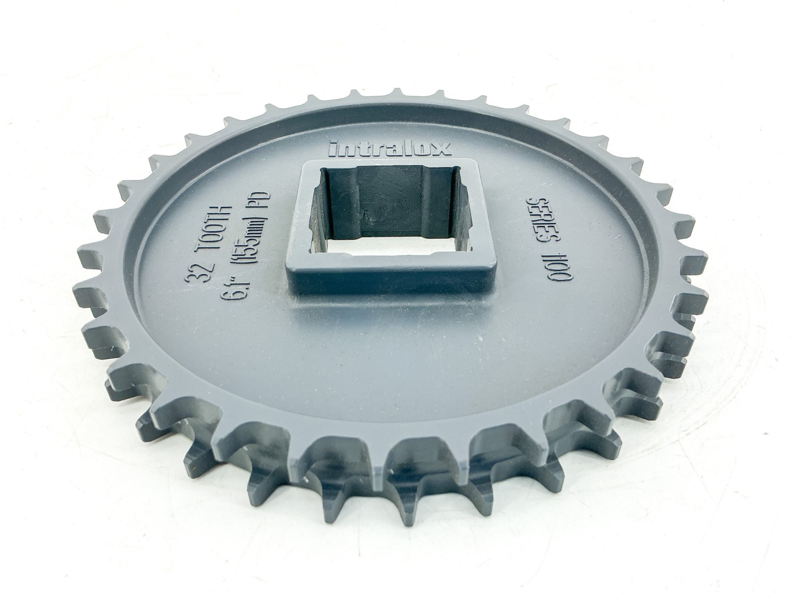 New Intralox S1100-61PD Double Sprocket Square Bore 1.5″ 32T 155mm-No Box