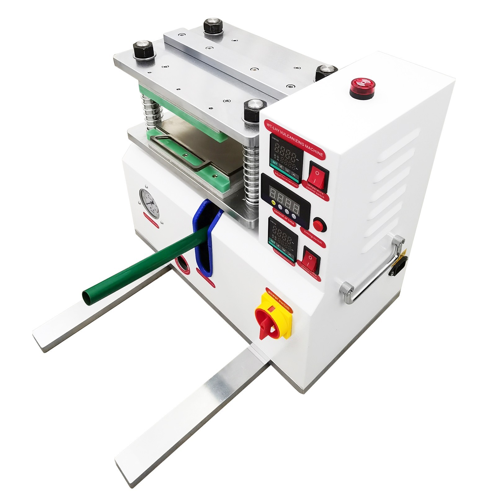 110V 1500W Vulcanizing Machine 50-350℃ Desktop Flat Plate for Rubber Plastic