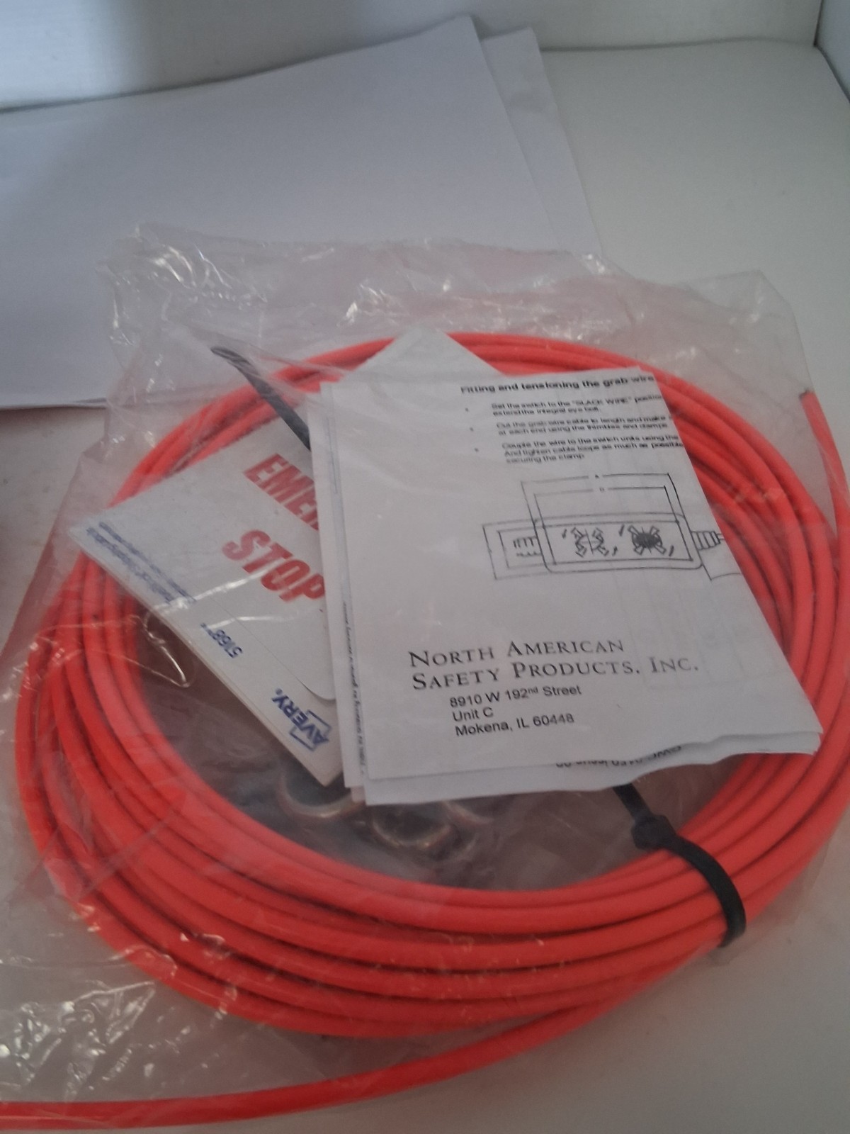CRAIG & DERRICOTT GWN2 ROPE PULL SWITCH 214.5MM STRAIGHT 2NO/2NC W/CABLE NNB
