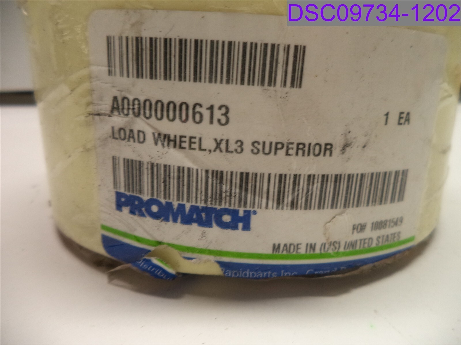ProMatch Load Wheel XL3 Superior P/N A000000613