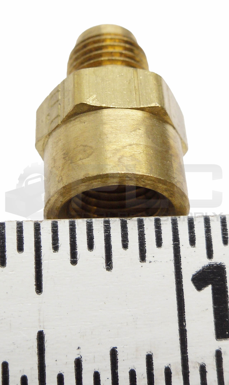 LOT OF 19 NEW PARKER 11/16″ ID X 7/16″ OD MALE FLARE FITTINGS BRASS