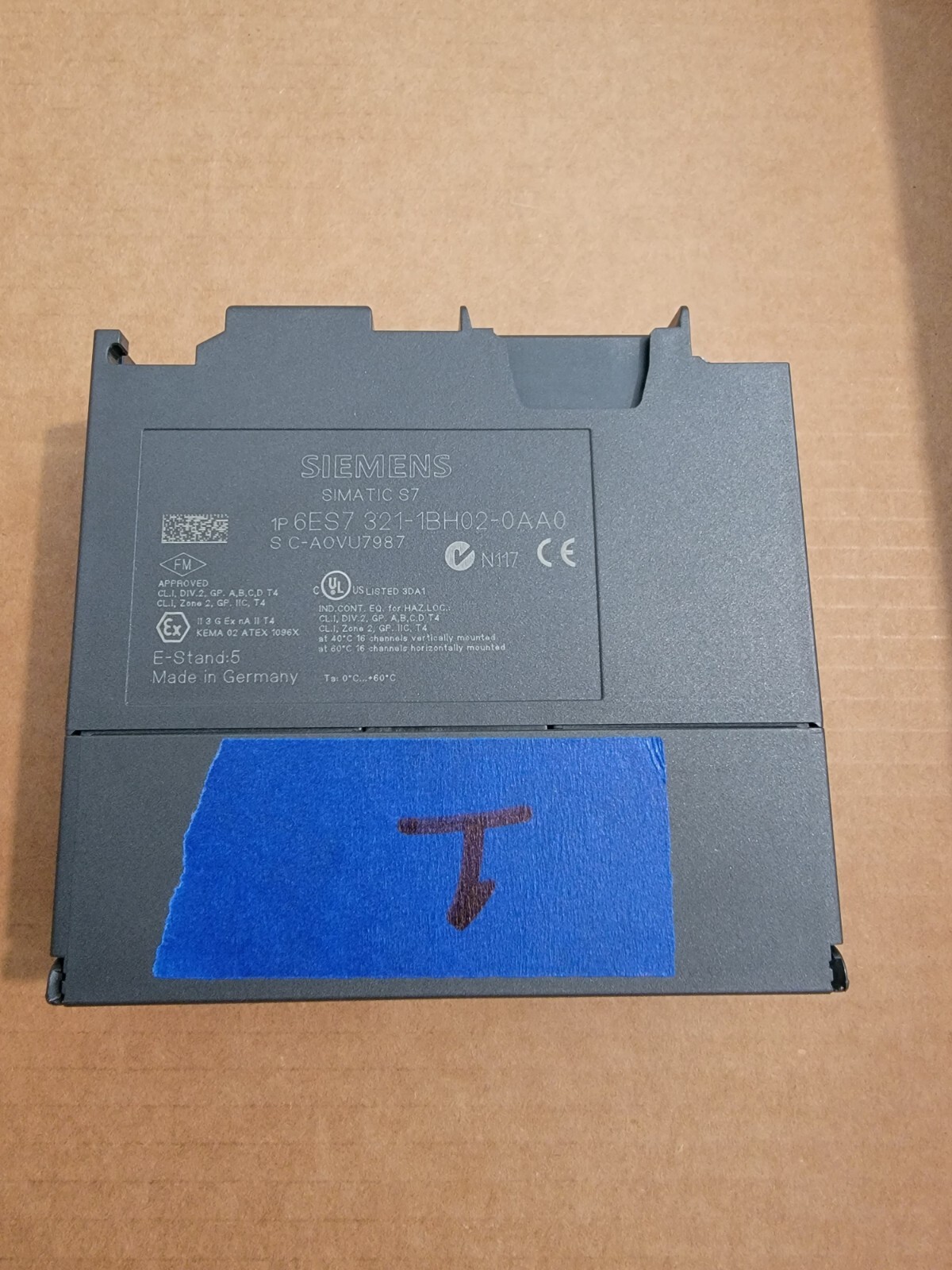SIEMENS 6ES7 321-1BH02-0AA0 SIMATIC S7 INPUT MODULE – Used – Item 1