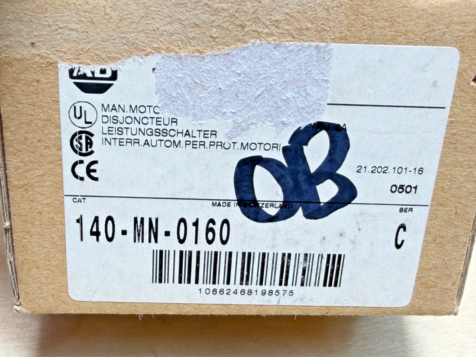 Allen Bradley 140-MN-0160 Manual Starter / Protector