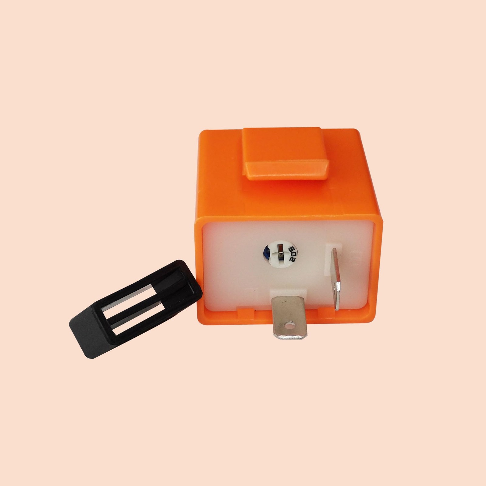 2Pcs 2Pin 12V Speed Adjustable LED Electronic Flasher Relay Fix Motorcycle Tu…