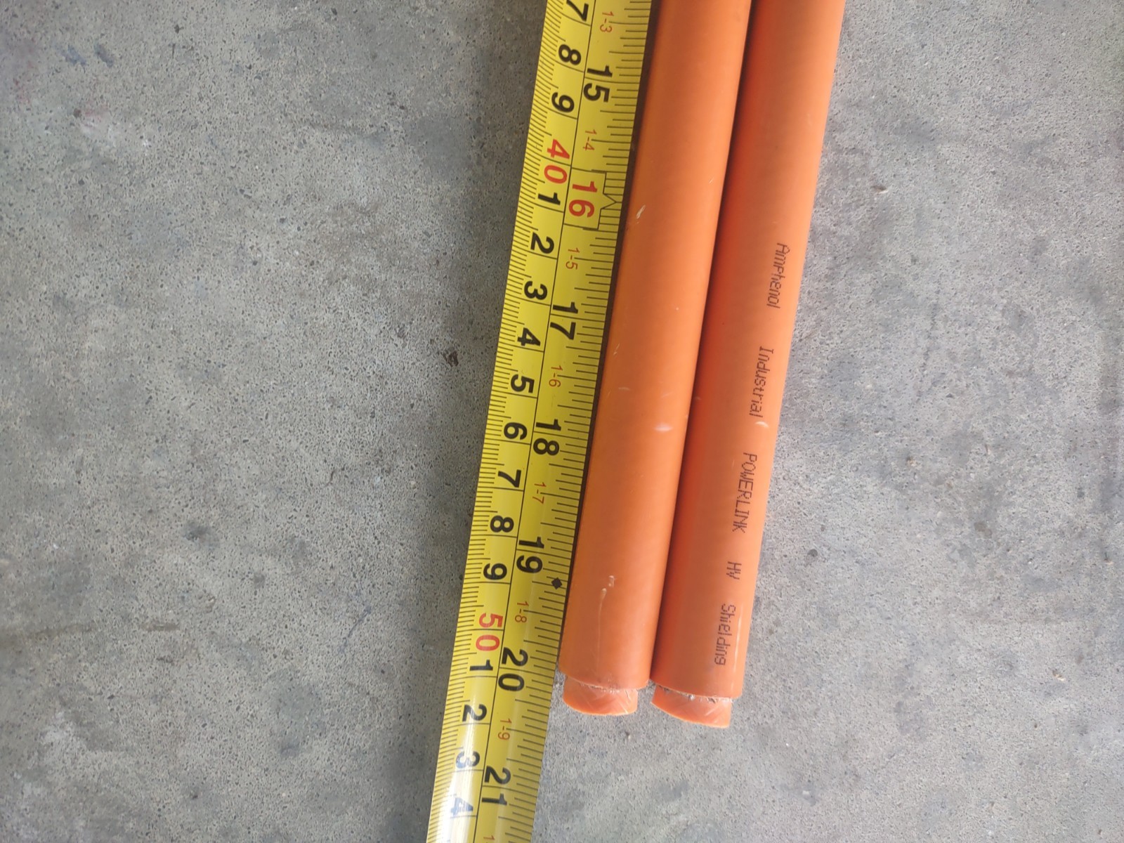 High Voltage 400mm Cable With Amphenol PowerLok TPI EX-HA005435 Rev A