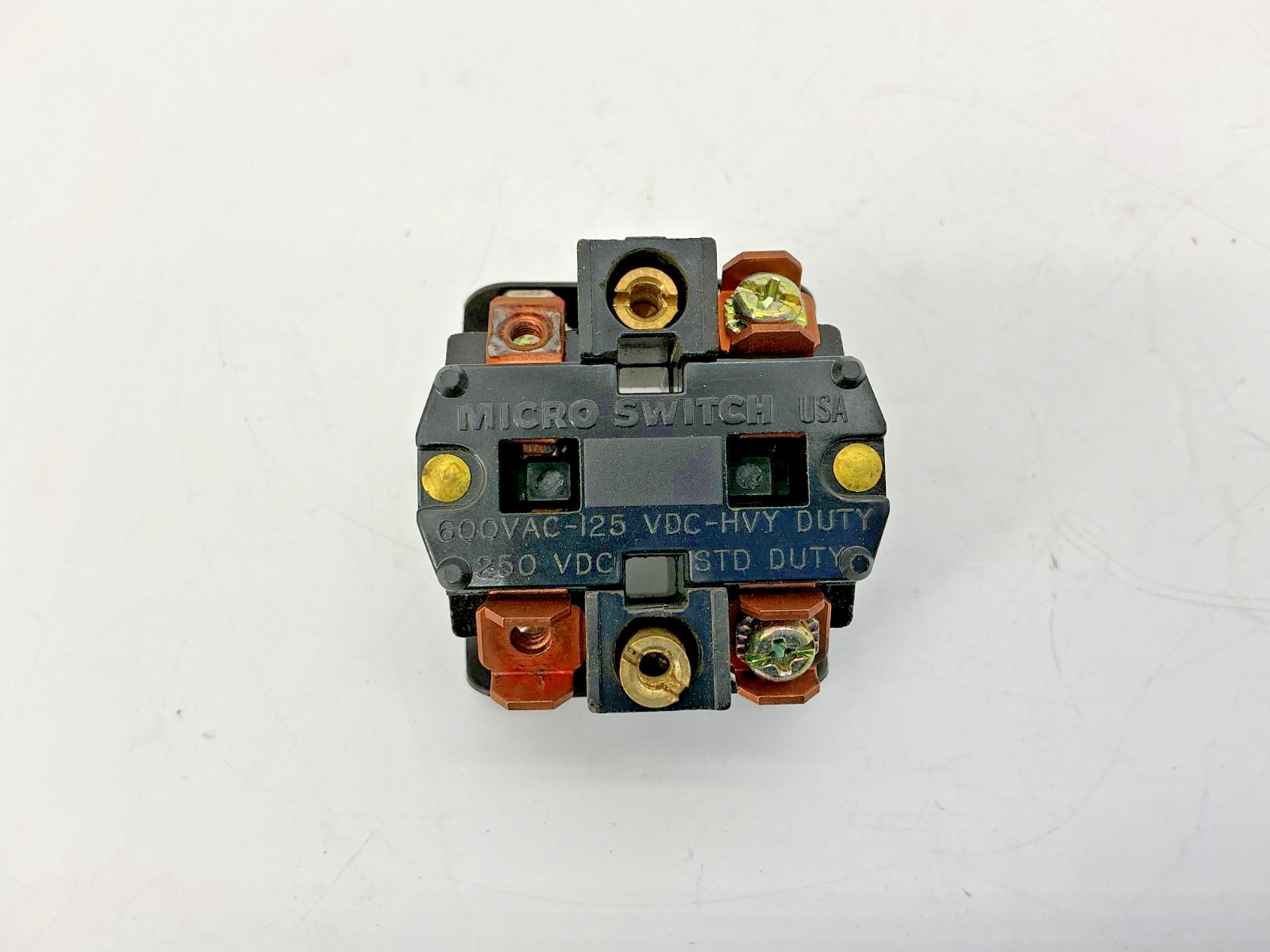 Lot of 2 Honeywell Micro Switch PTCC Contact Block 2NC 2NO 600VAC