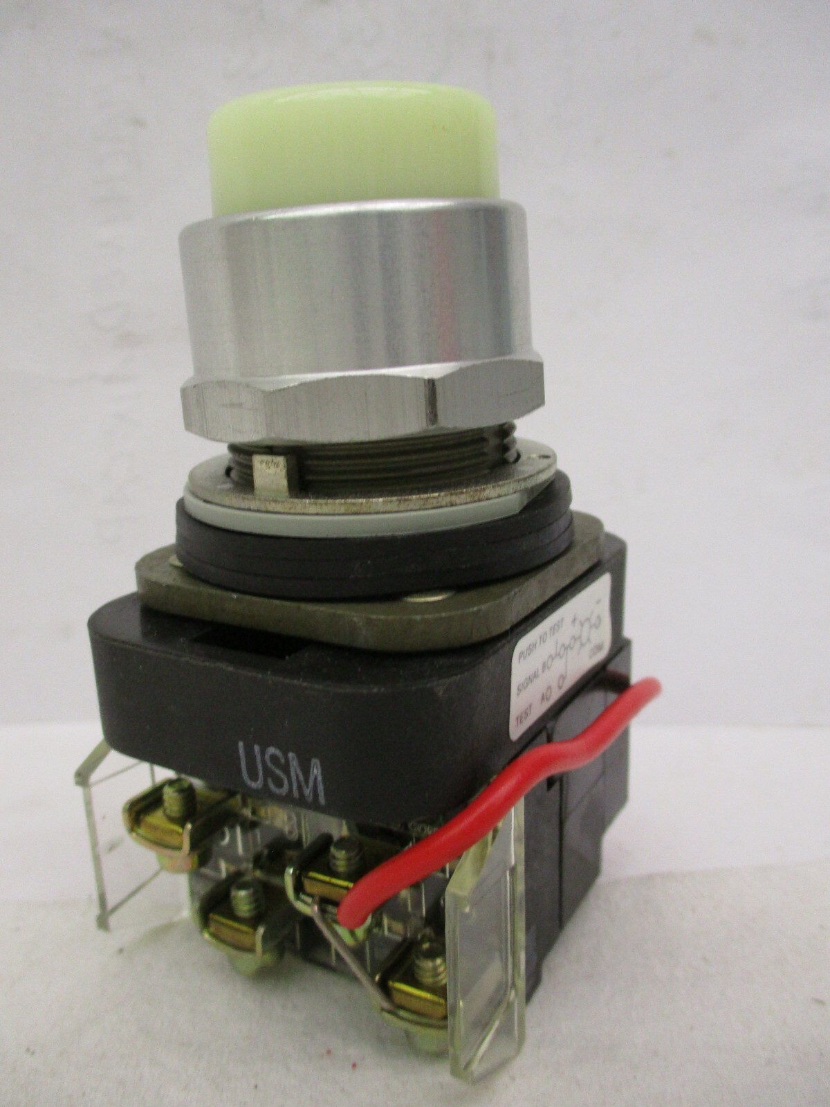 New Open Box Allen-Bradley 800T-PT16W Pilot Light Type 4, 13 White Lens A3907DH