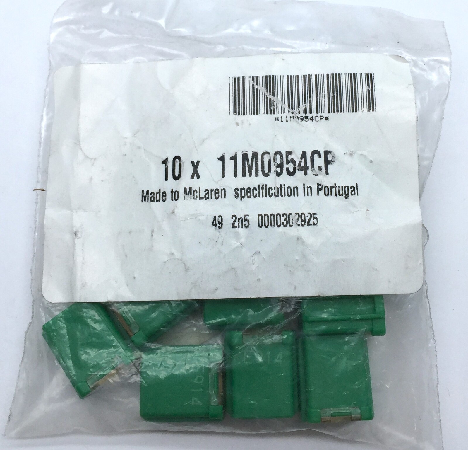 McLaren 1211M0954CP ASI Fuse Green 40A 7327-6126 x10 pcs