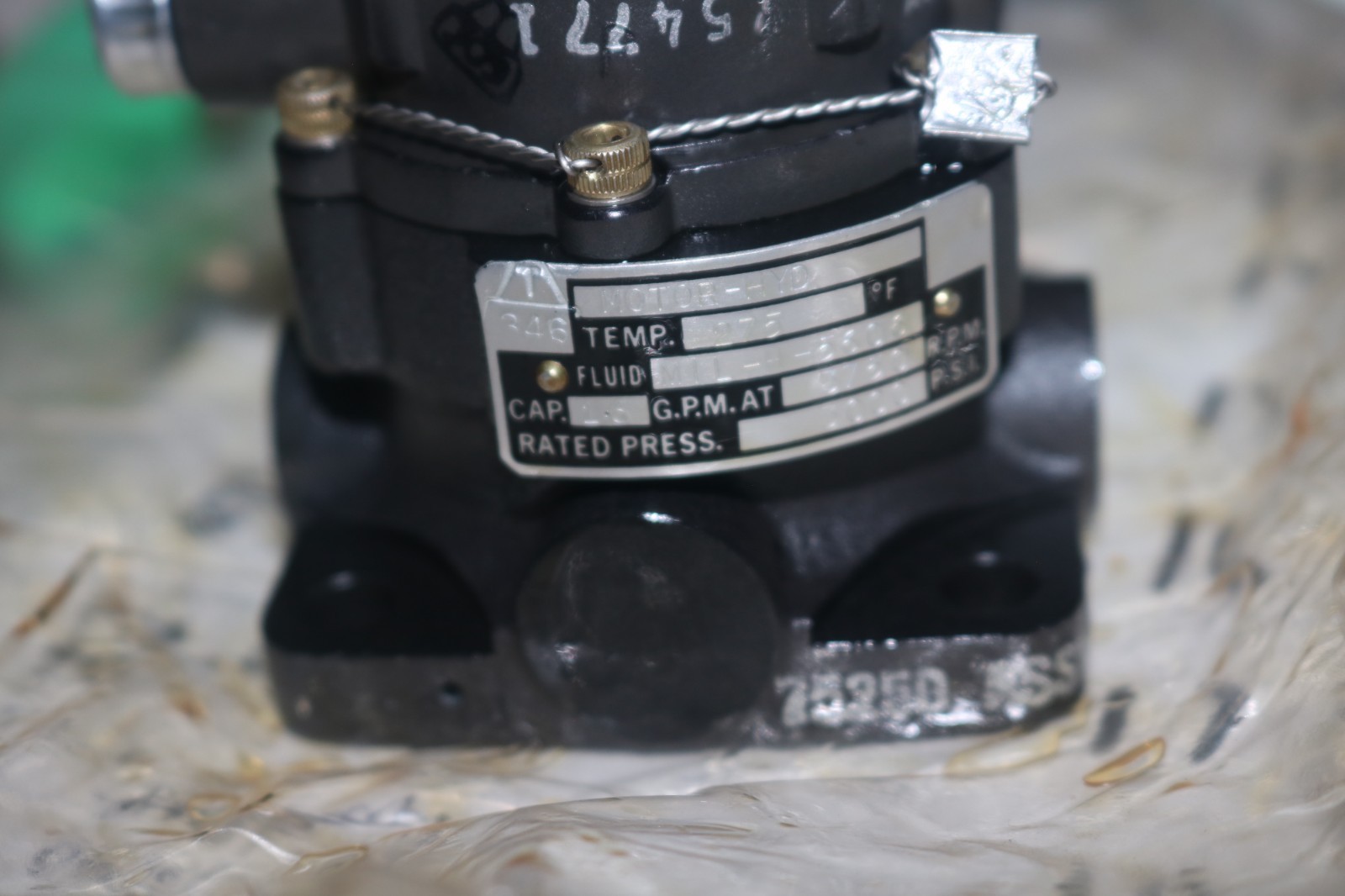 NOS ABEX Hydraulic motor pump AMO-5C-29A 3000 PSI Parker 58106 Aircraft