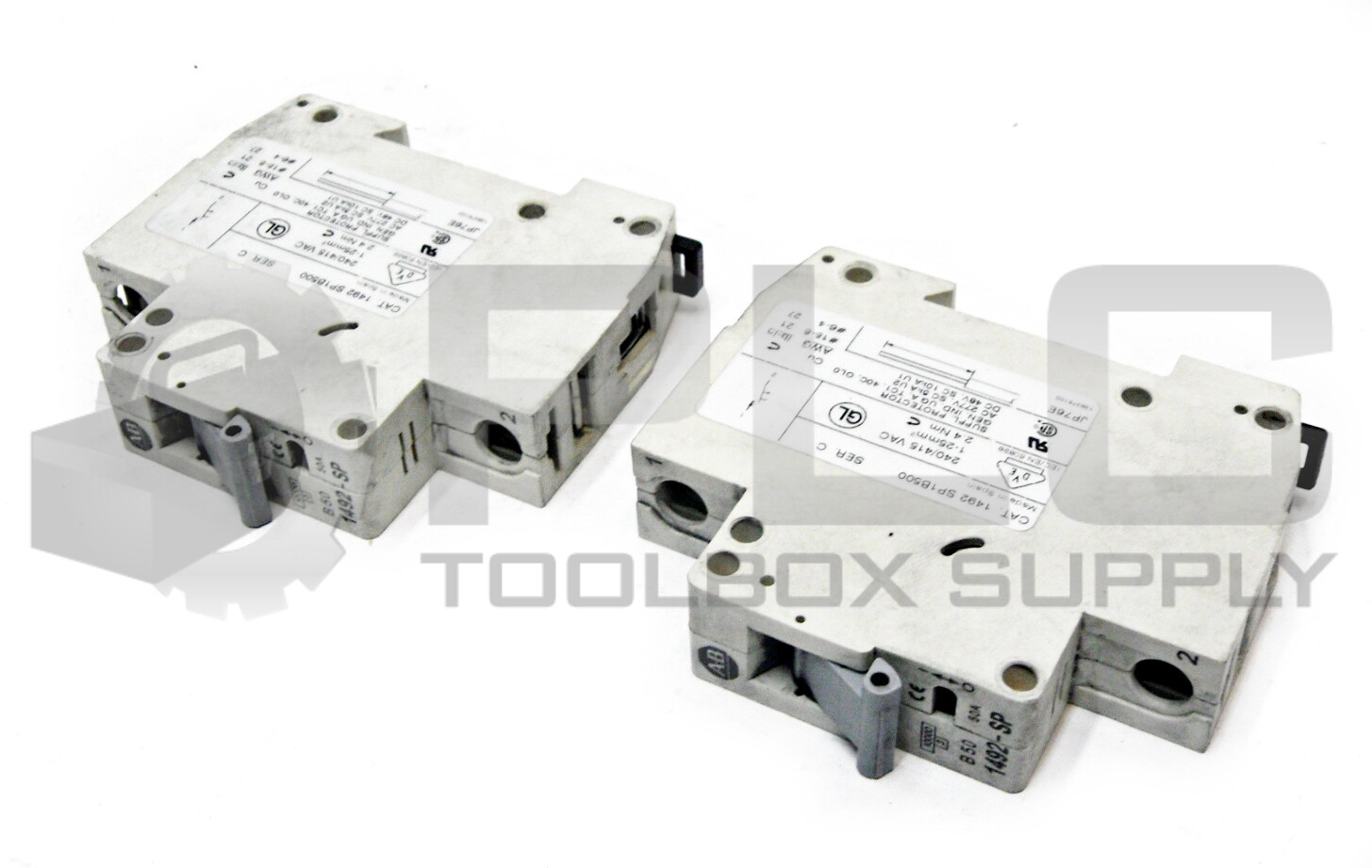 LOT OF 2 NEW ALLEN BRADLEY 1492-SP1B500 SER. C CIRCUIT BREAKER 50A