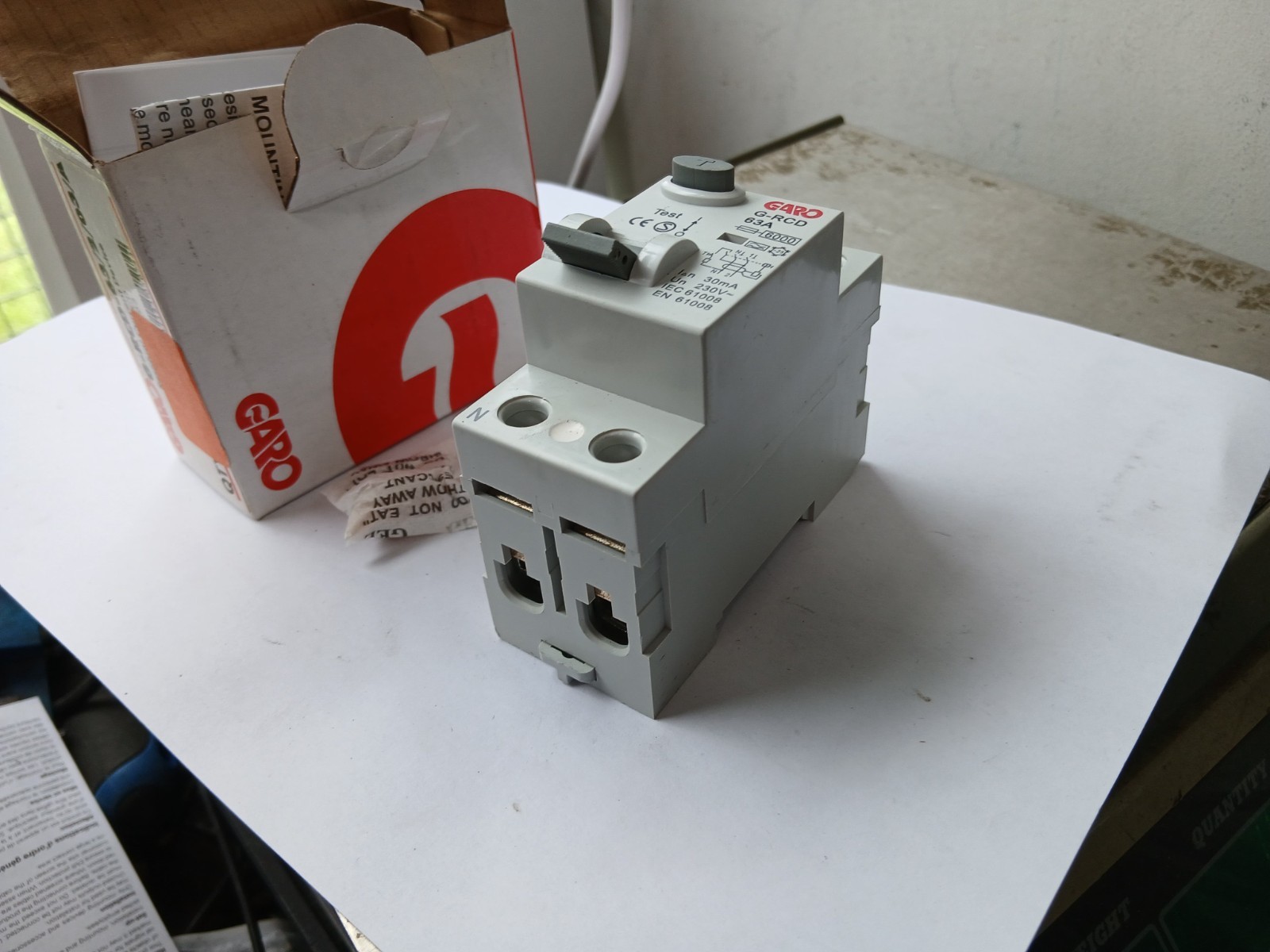 GARO G-RCD-63/2/03/A RCD 63A CIRCUIT BREAKER (BR6.6B23)