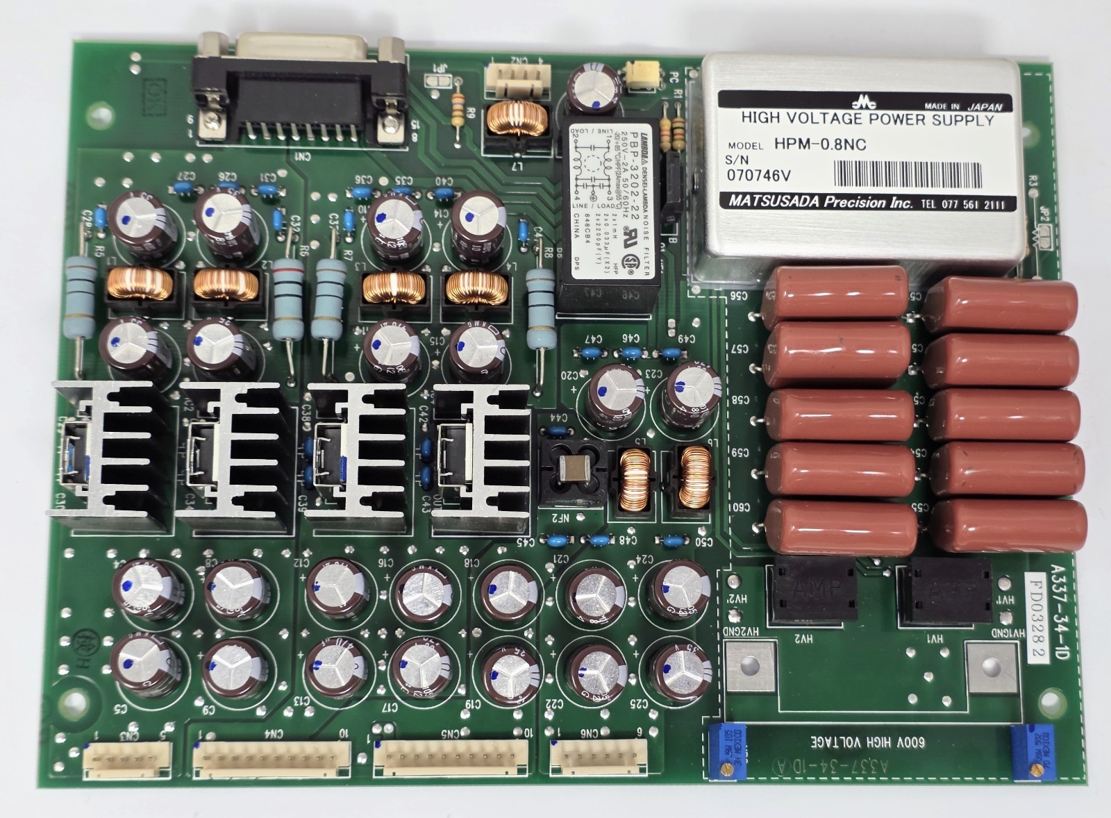 Densei-Lambda PBP-3202-22 Matsusada HPM-0.8NC Power Supply A337-34-1D