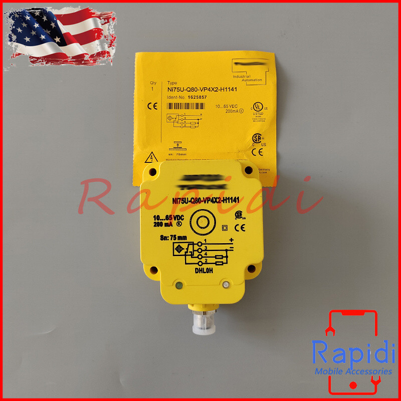 10-65VDC 75mm Inductive Proximity Sensor Switch For Turck NI75U-Q80-VP4X2-H1141