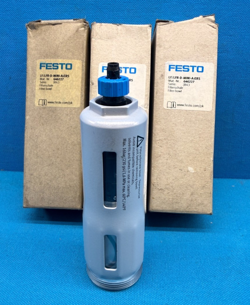 Pack of 3x -Festo LF/LFR-D-MINI-A-ERS 646227 Filter Bowl Mini Series