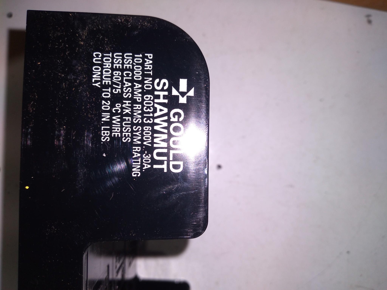 MERSEN FERRAZ SHAWMUT 60313 FUSE BLOCK 600V 30A 10000AMP