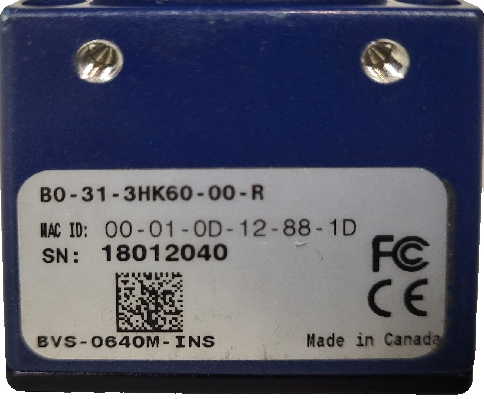 TELEDYNE DALSA B0-31-3HK60-00-R