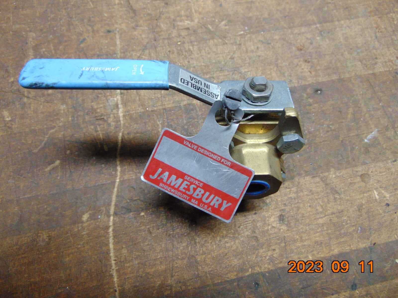 Jamesbury 1/4 21STGR1136TTC061 Ball Valve 1/4 inch NPTF Threaded Brass Grounded
