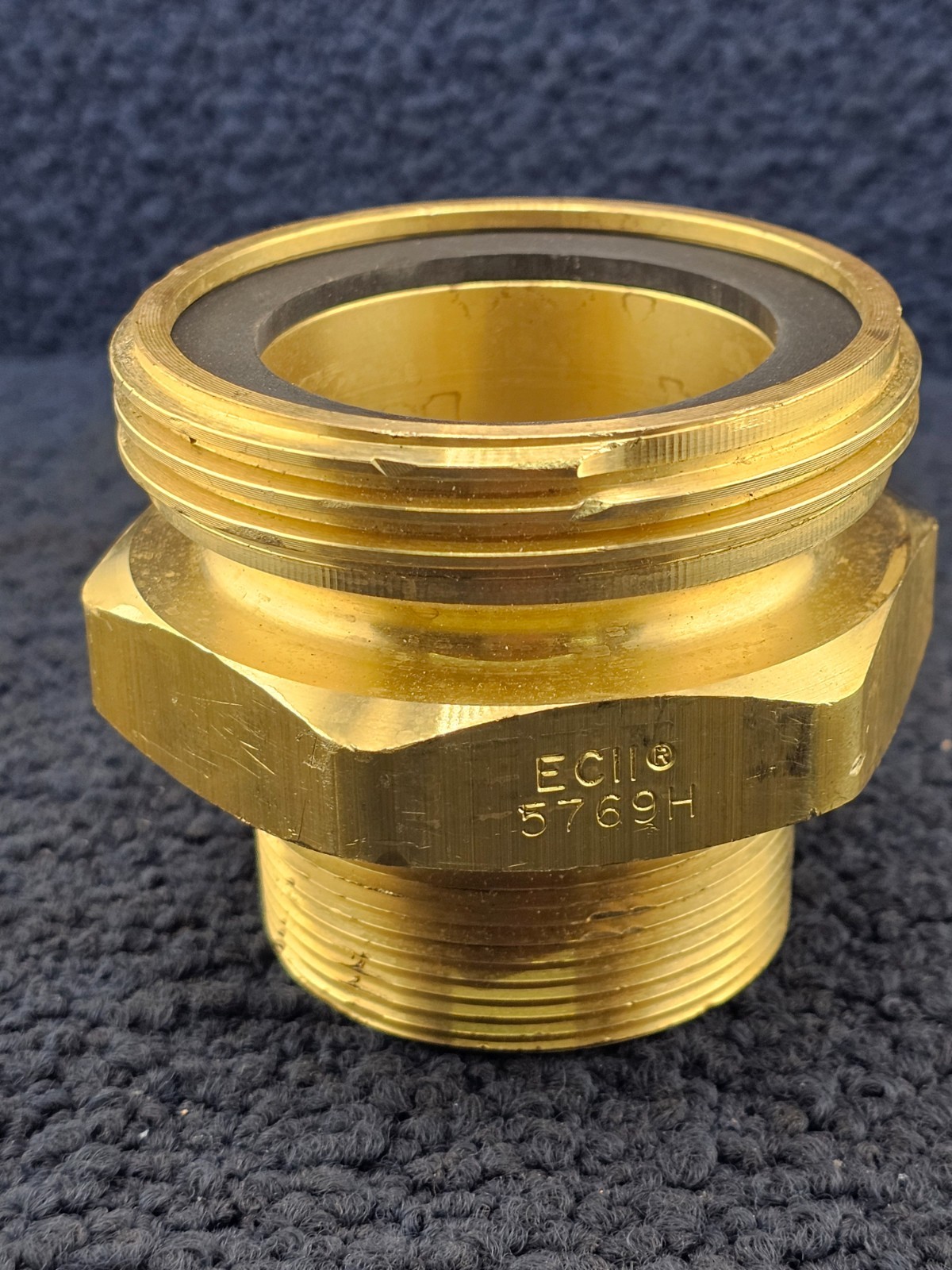 5769H: 3-1/4″ Male Acme x 2″ MNPT LP Gas, Brass Adapter ACME Fitting
