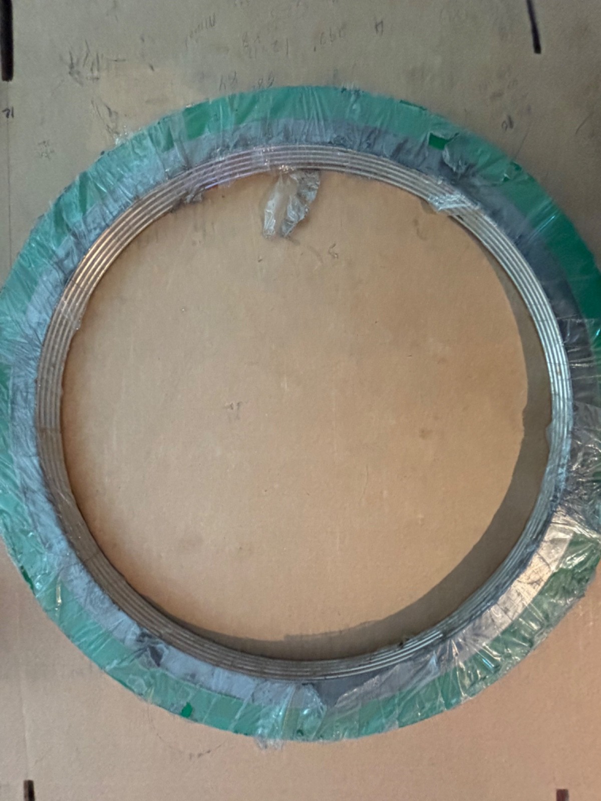 Qty 5 PC LOT 16″ SPIRAl WOUND GASKET T316/FG/CS 150psig API601 NEW FAST SHIP