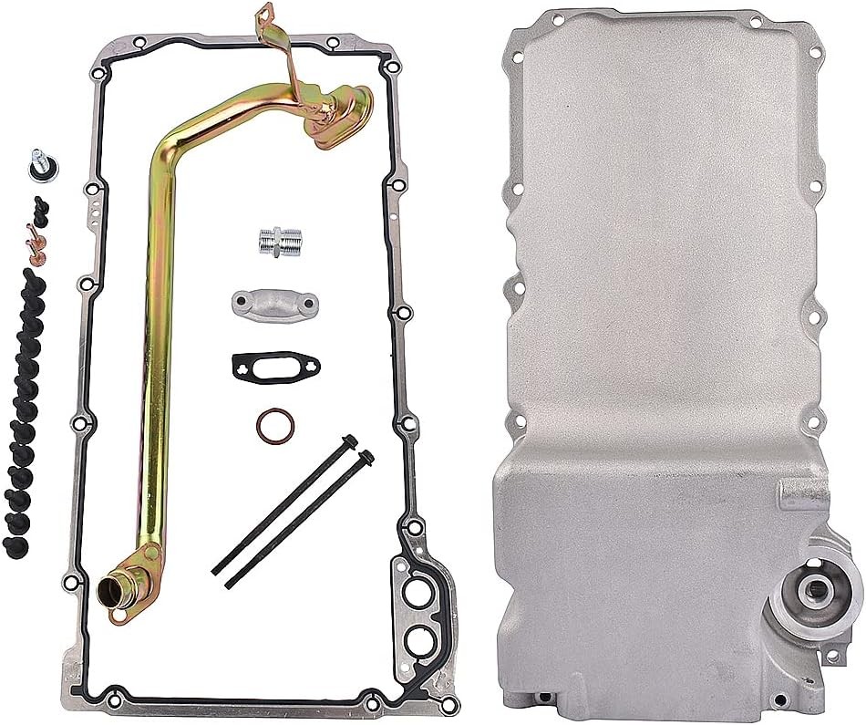 Conversion Swap Oil Pan Low Profile Retrofit Kit Satin Fits for LS1 LS2 LS3 LS6