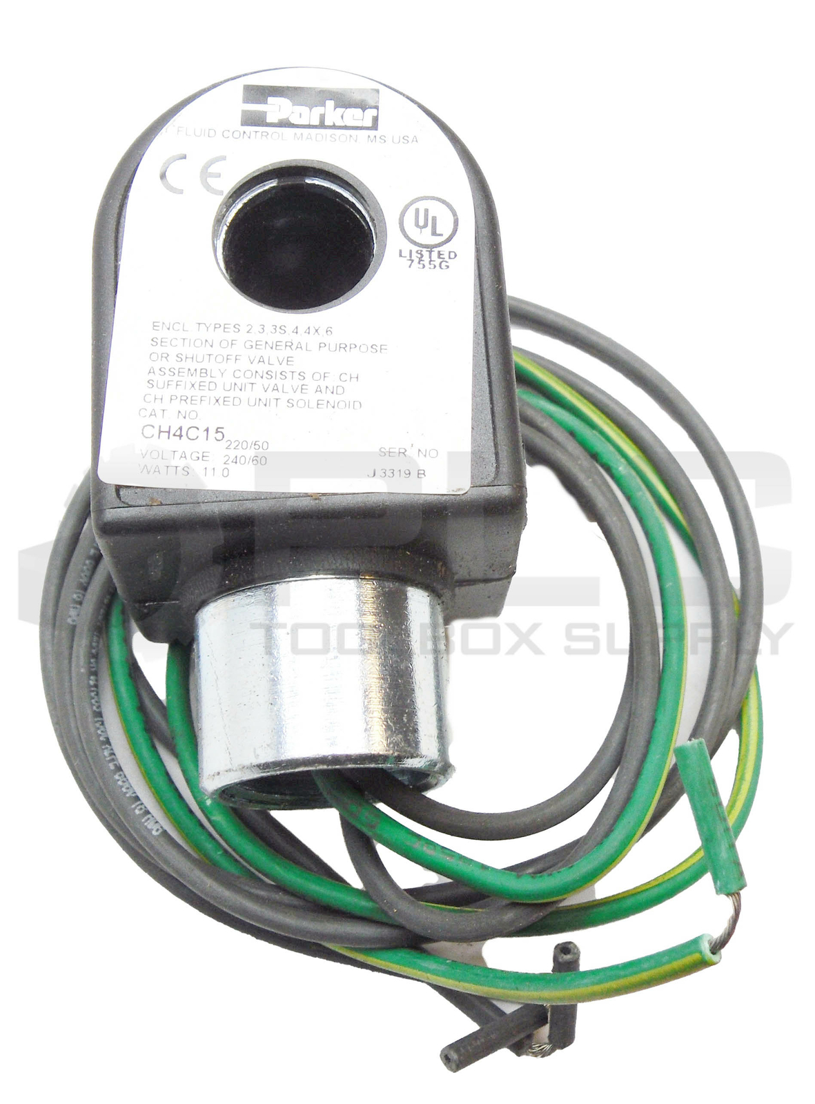NEW PARKER CH4C15 GENERAL PURPOSE VALVE 50/60HZ 220/240V 110W