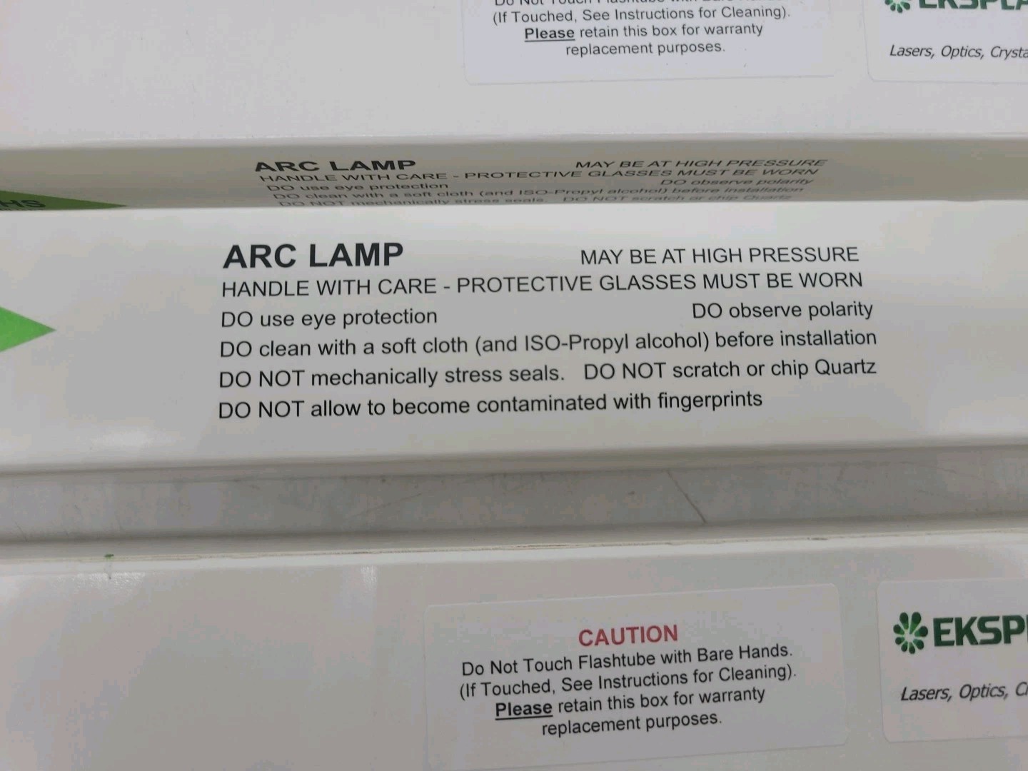 (Lot Of 4) EKSPLA Laser Xenon ARC Flash Lamp Bulb 58mm FLF-58 QXF1211 Flashlamp