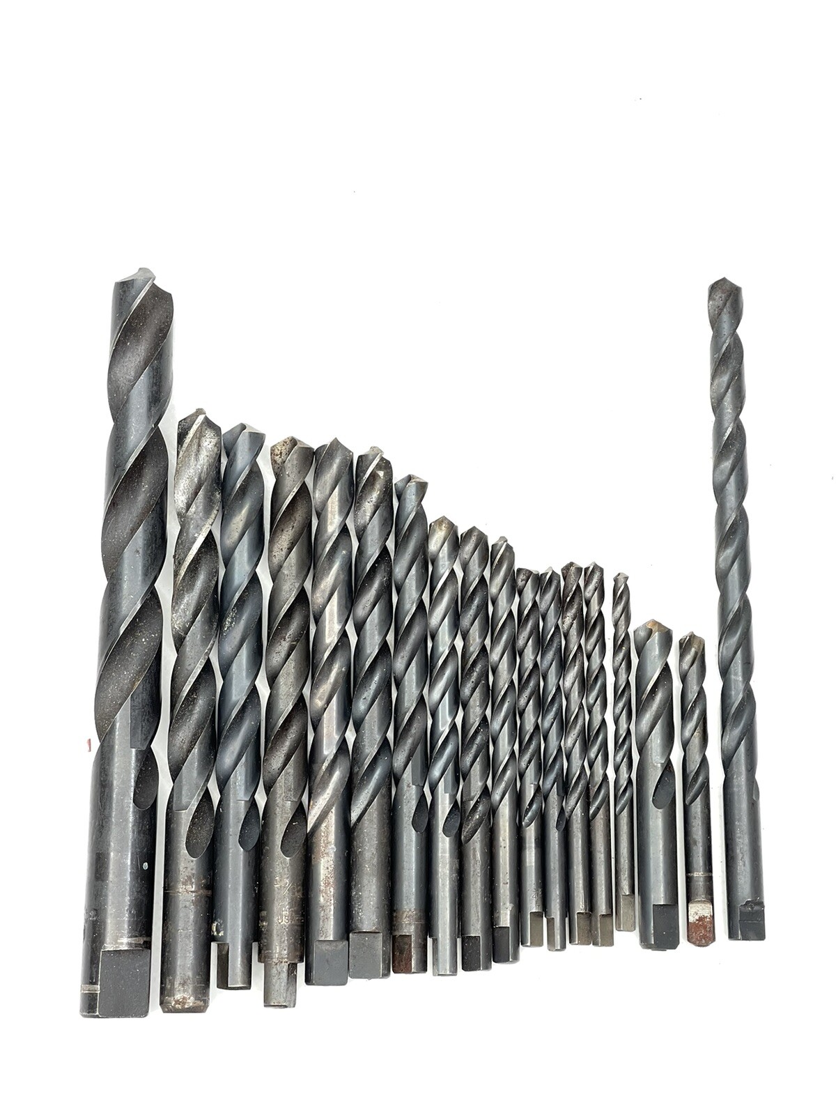 Lot Of 18 Miscellaneous High Speed Drill Bits PTD Machine Shop Metal Tools