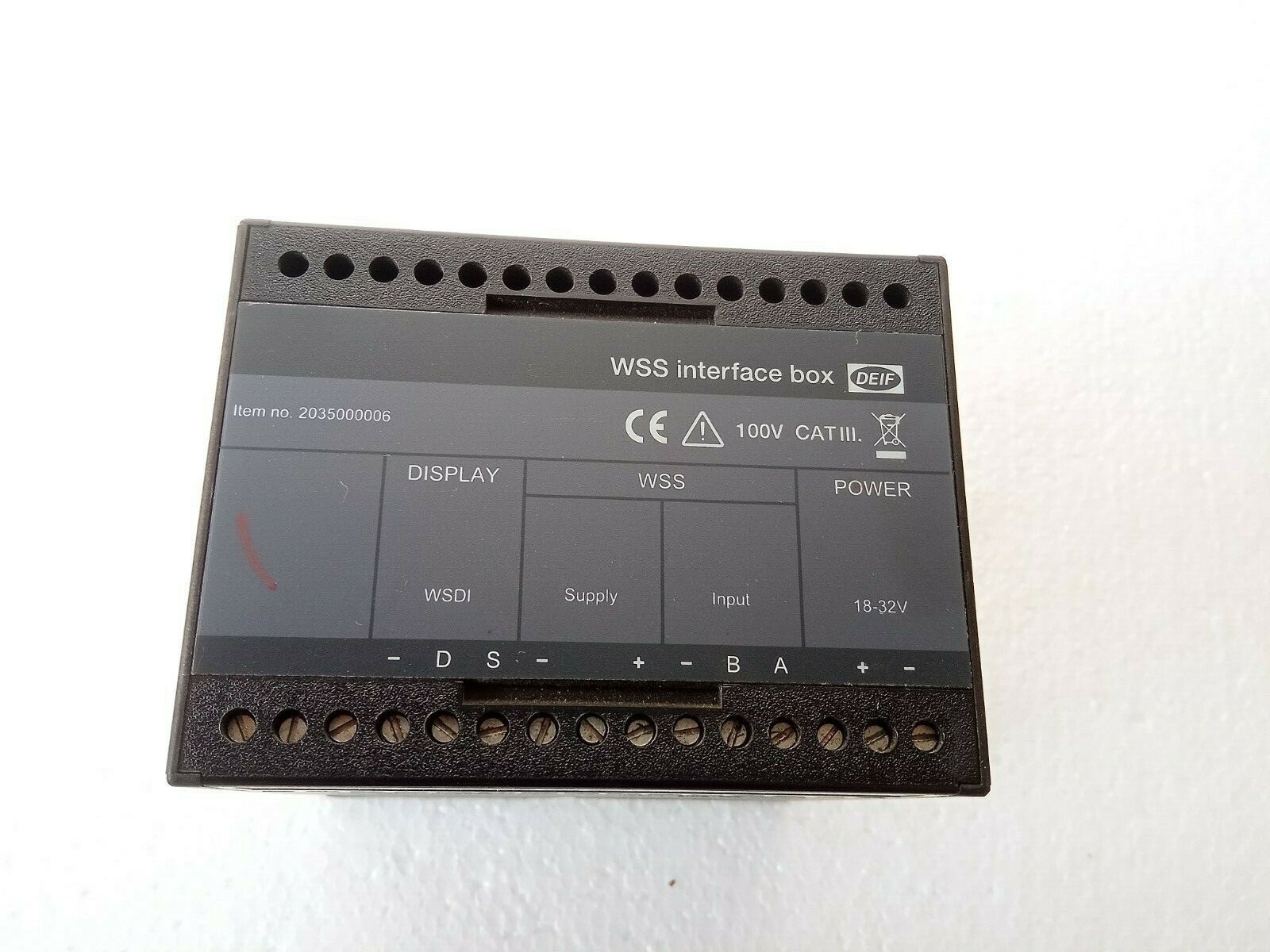 DEIF WSS INTERFACE BOX ITEM NO.2035000006 NEW
