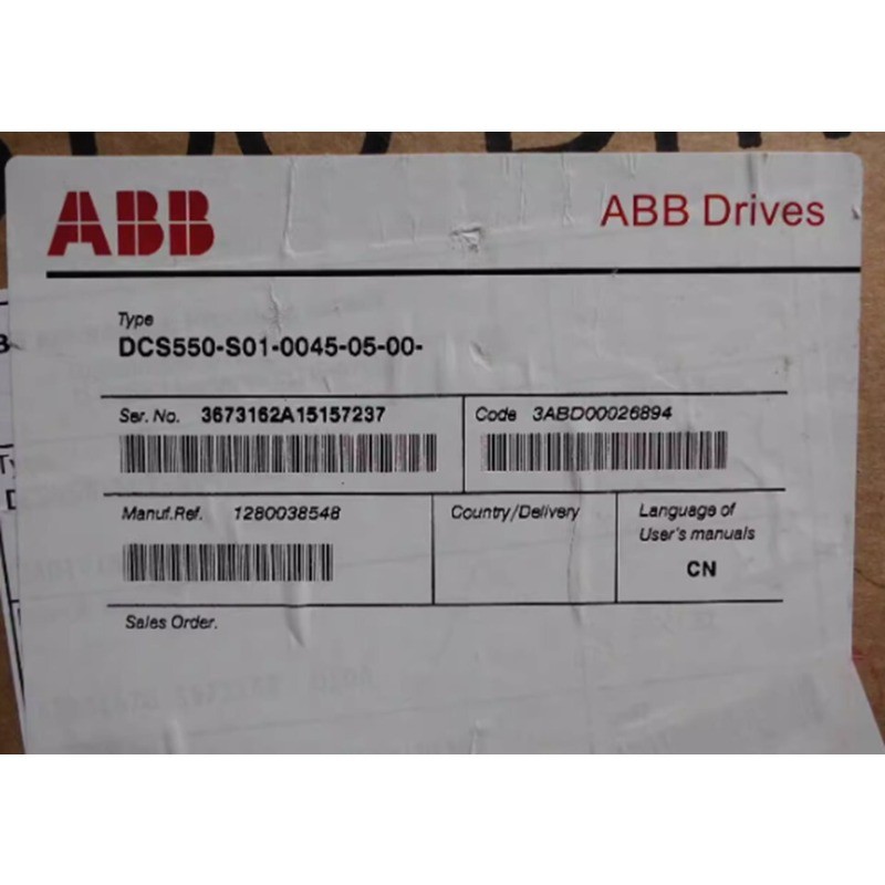 DCS550-S01-0045-05-00-00 ABB DCS550-S01-0045-05-00-00 New Expedited Shipping HT