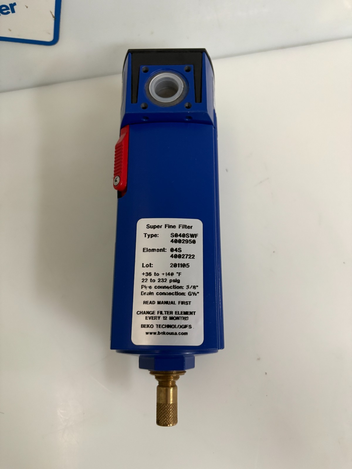 BEKO CLEARPOINT SUPER FINE FILTER S040SWF