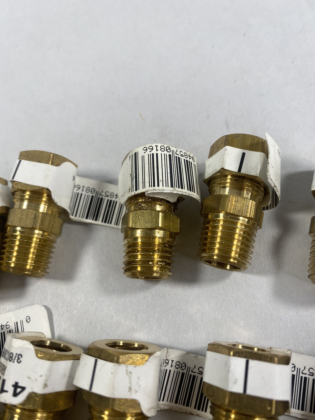 NEW ACE 41241 3/8″ x 1/4″ Compression Tube To MPT Connector Fitting Lot Of 10