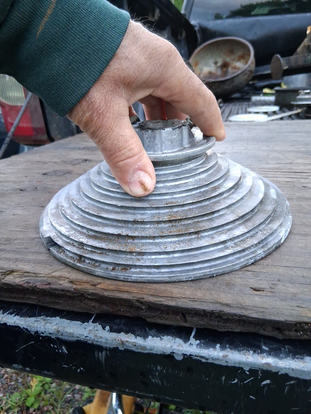2 Aluminum L & R Overhead Door Cable Guides? Approx Steampunk Lamp Bases