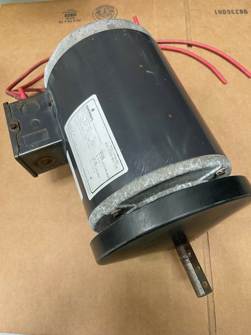 3/4HP Emerson Polyphase Air Over Motor 200-220/380v 3.5A