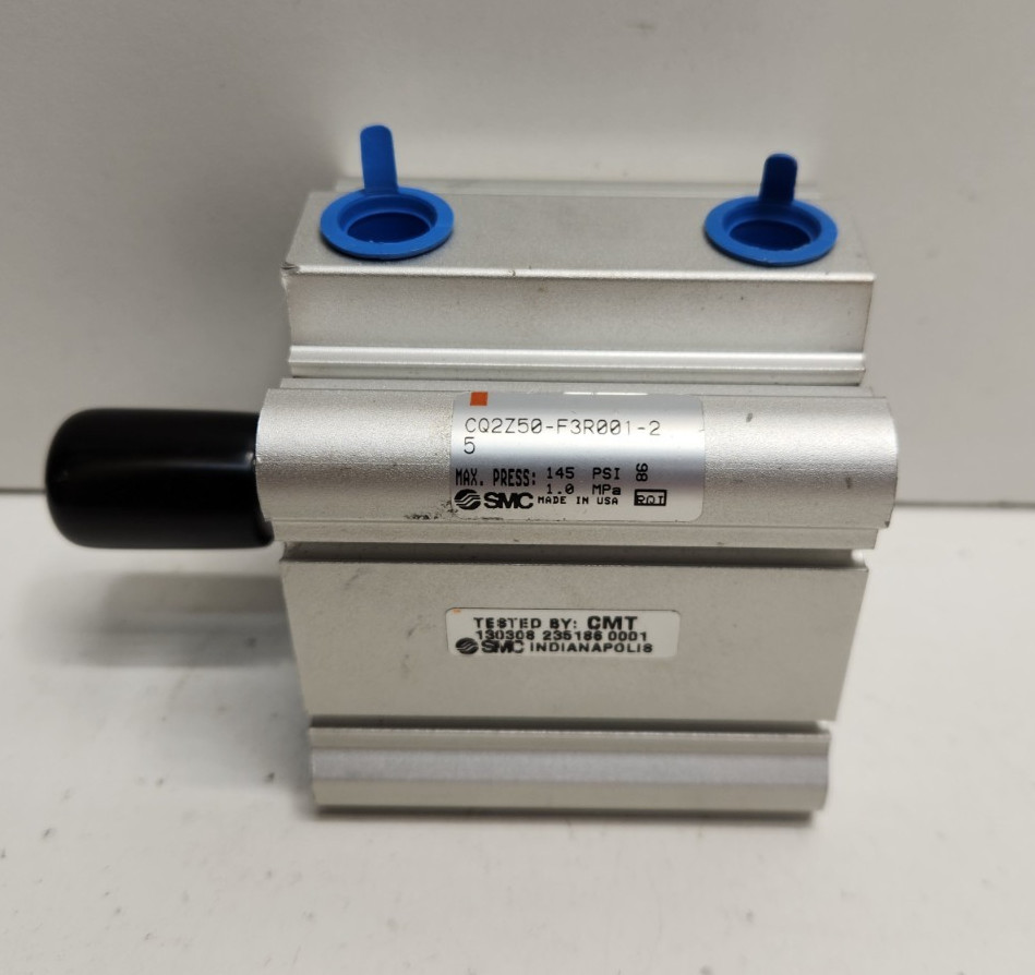 NEW NO BOX! SMC 1″ STROKE COMPACT PNEUMATIC CYLINDER CQ2Z50-F3R001-2