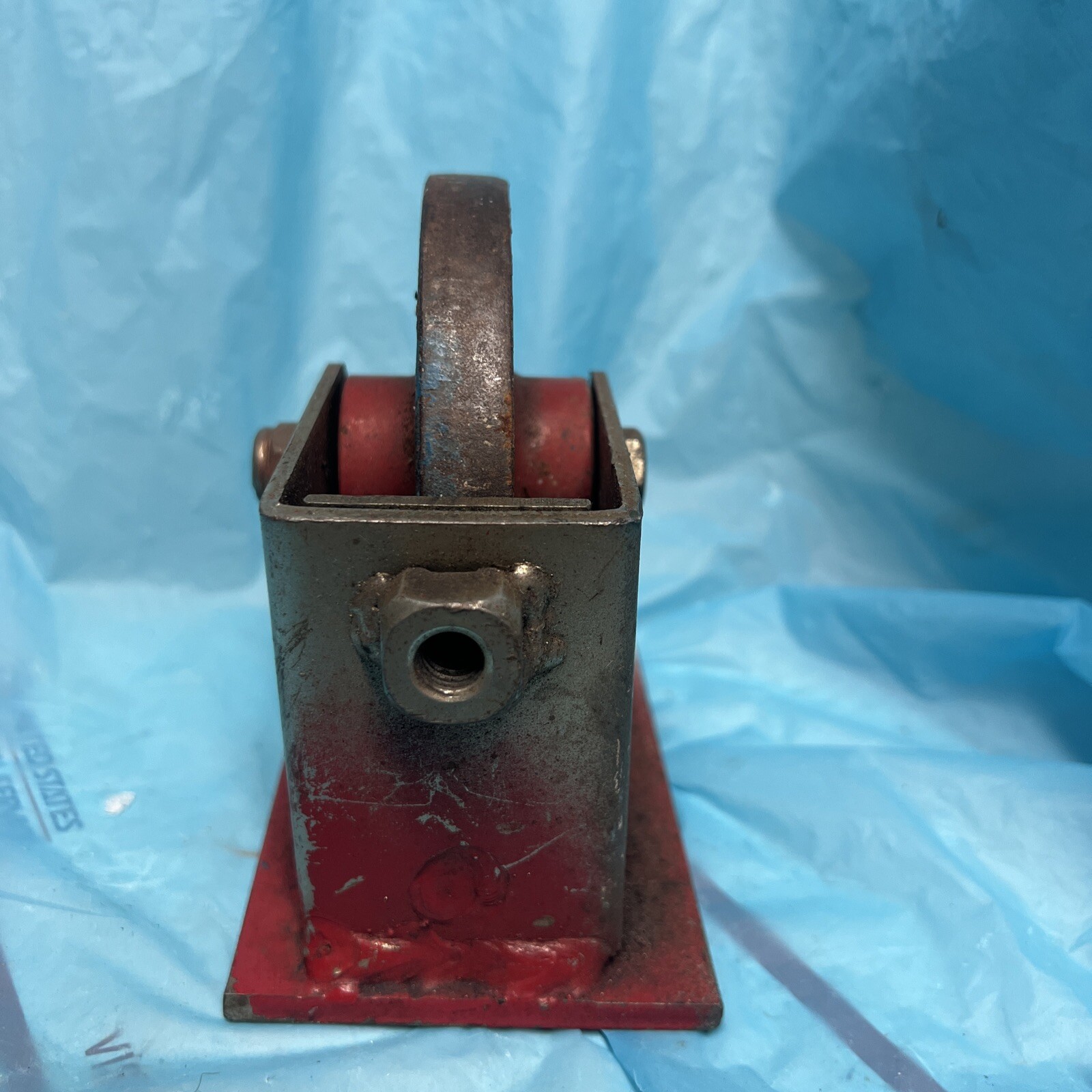 4 1/2″ Plated Swivel Metal Steel Caster -Machine Wheel EUC HEAVY DUTY IRON