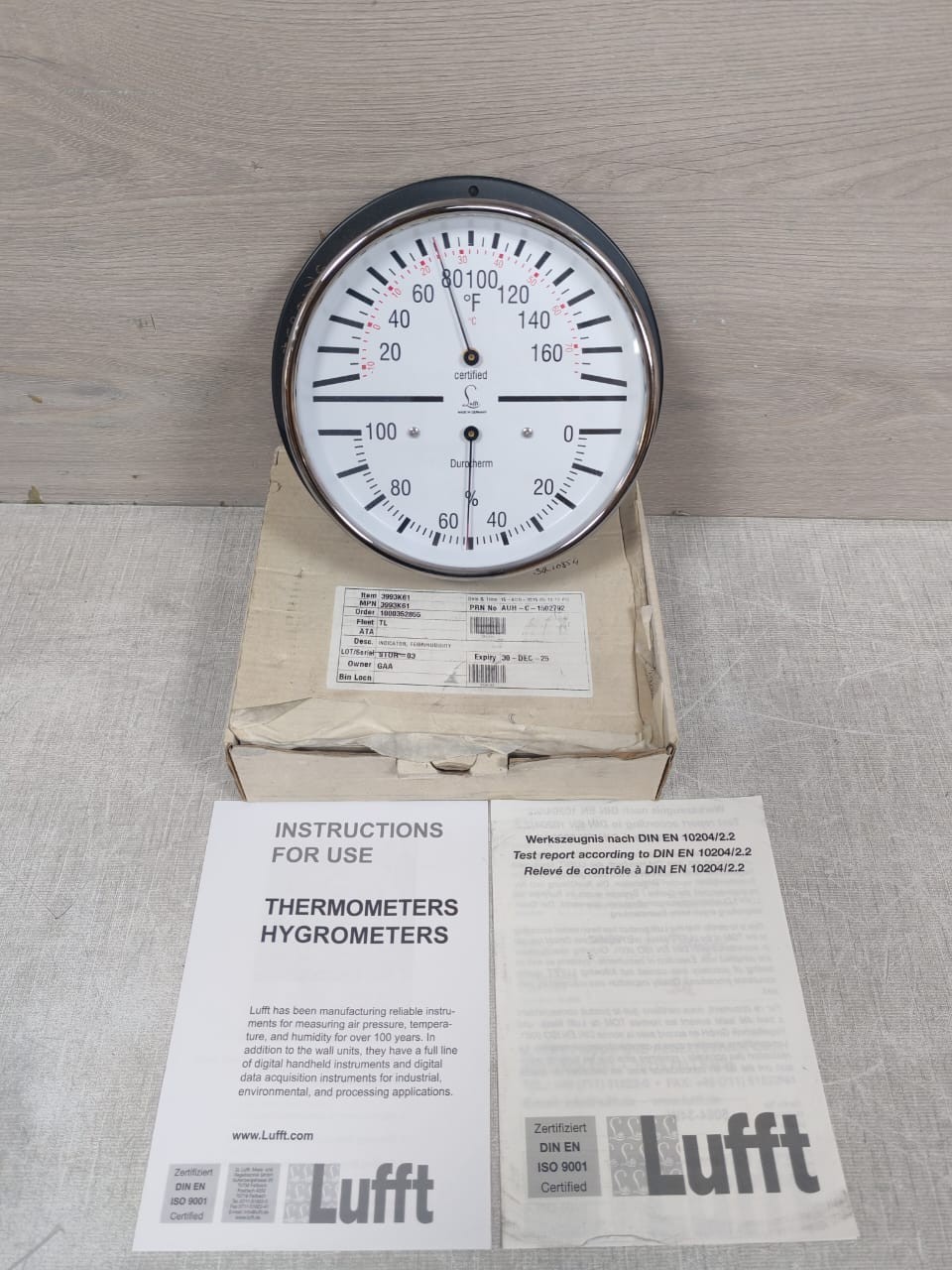 DUROTHERM 3993K61 INDICATOR TEMPERATURE HUMIDITY