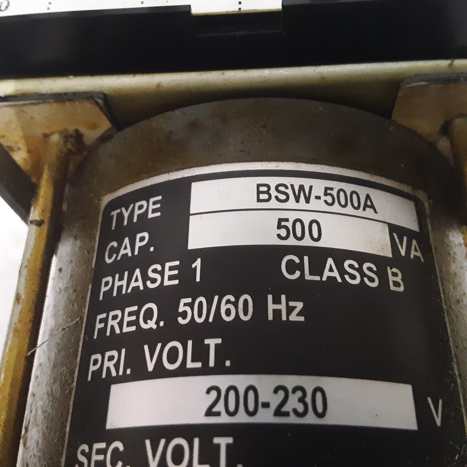 Imai Electric BSW-500A 500 Mfr. No. 179511J131