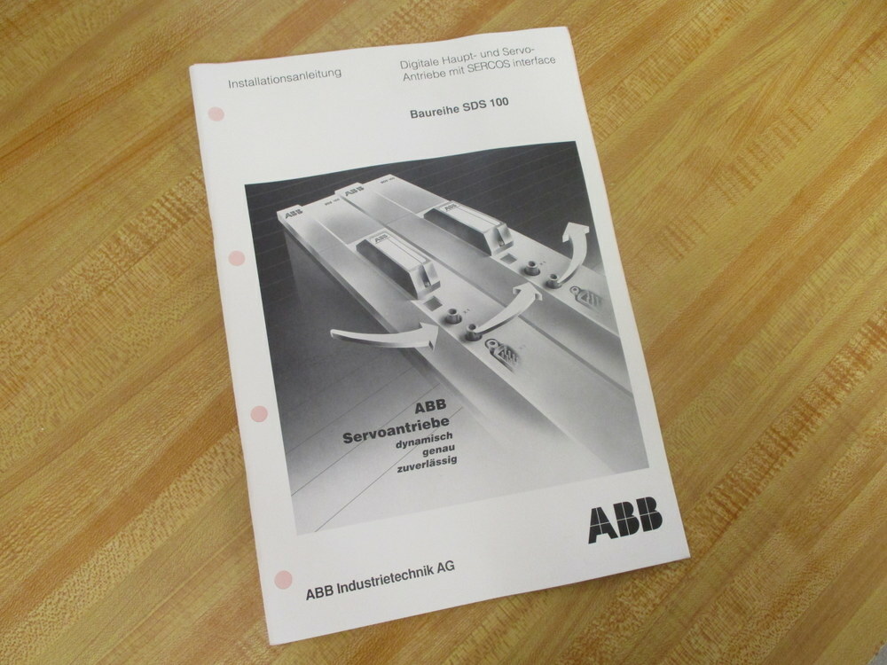 ABB D-ANT-4101-92 Series SDS 100 Installation Instructions In German DANT410192