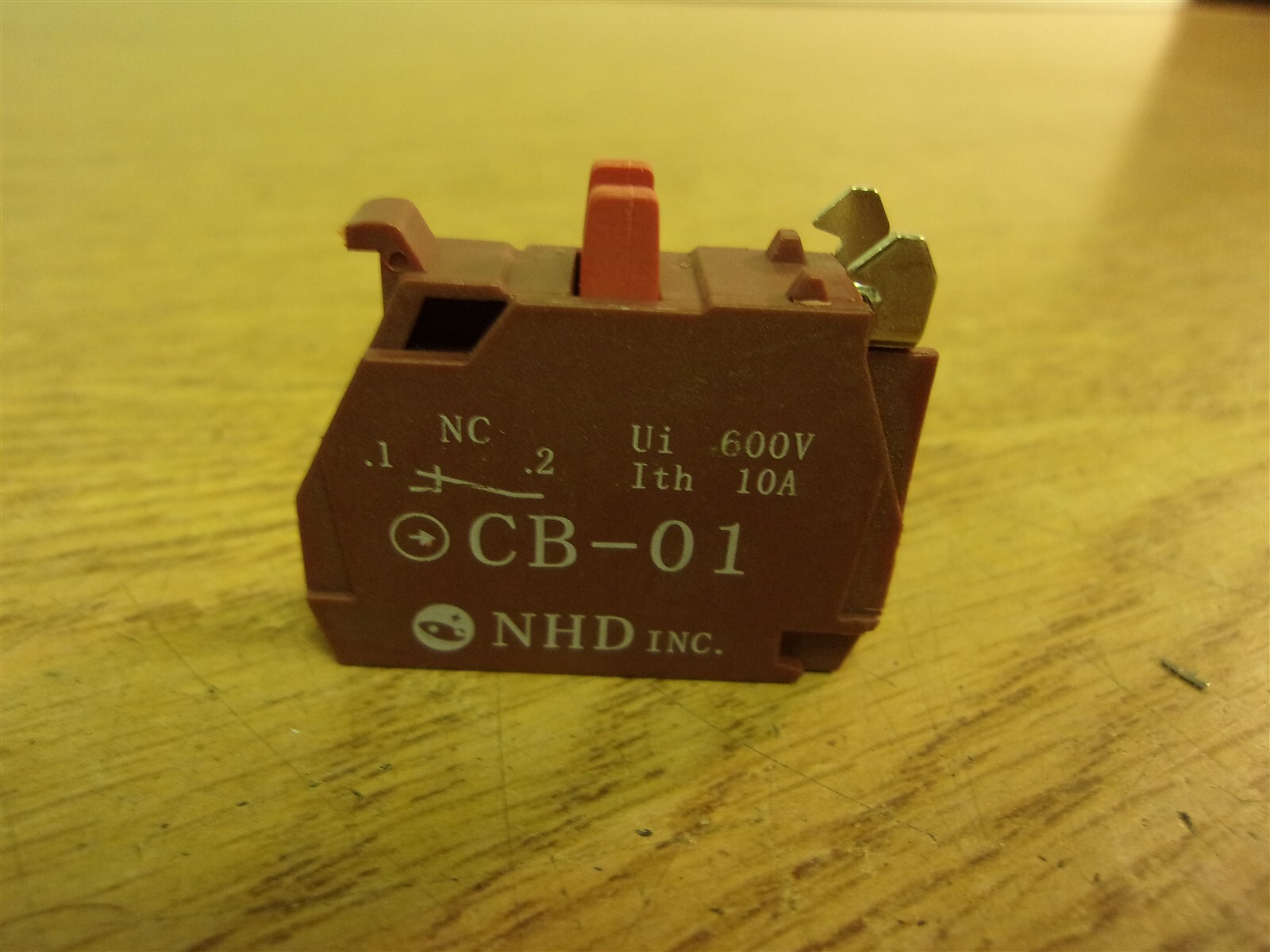 NEW NHD CB-01 Push Button Contact Block *FREE SHIPPING*