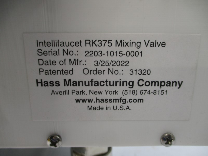 HASS MANUFACTURING COMPANY RK375 NSNP