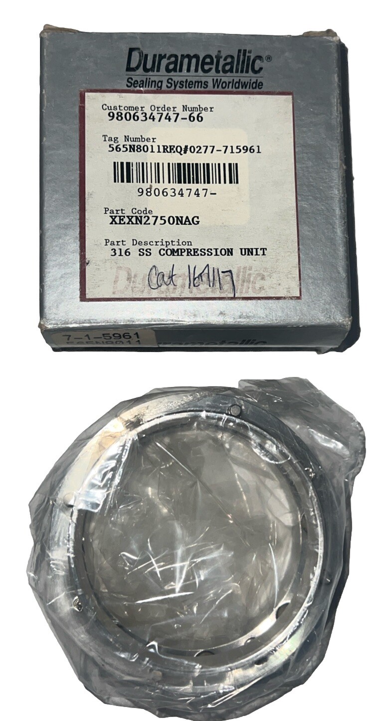 DURAMETALLIC XEXN2750NAG 316 SS COMPRESSION UNIT