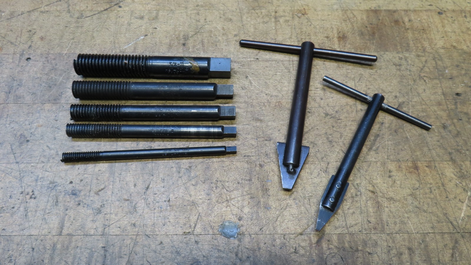 Helicoil SAE thread repair install tools 1/4-20, 3/8-16, 7/16-14, 1/2-13, 5/8-11