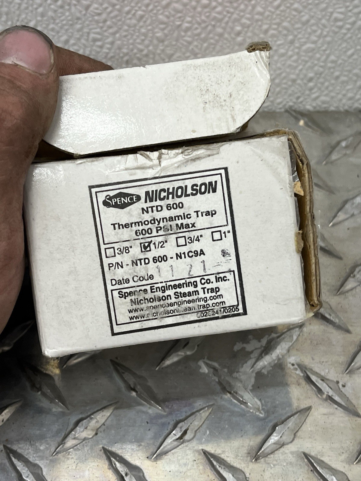 SPENCE NICHOLSON THERMODYNAMIC TRAP NTD 600-N1C9A 1/2″