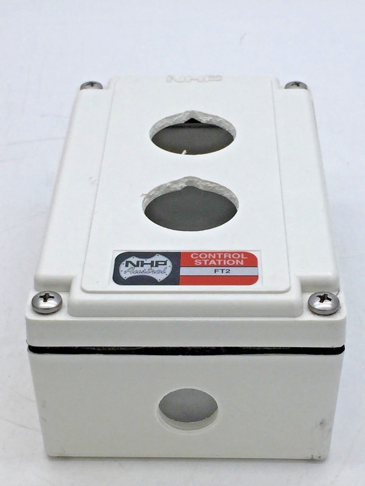 NHP FT-2 Type HO Push Control Station Enclosure Only Oil Tight with Screws