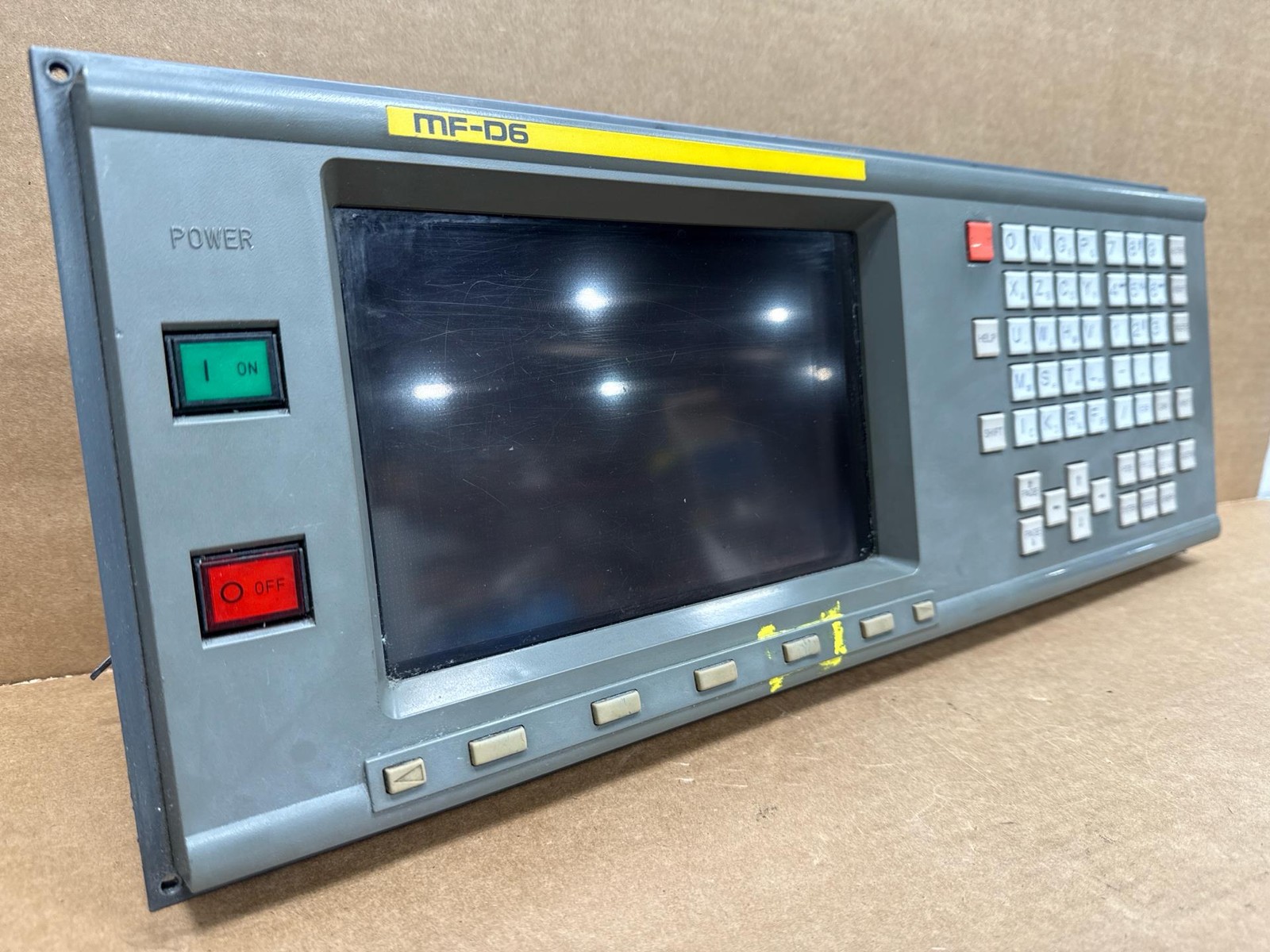 FANUC PDP/MDI Unit. MF-D6, Type: A02B-0120-C081/TA, Operator Panel