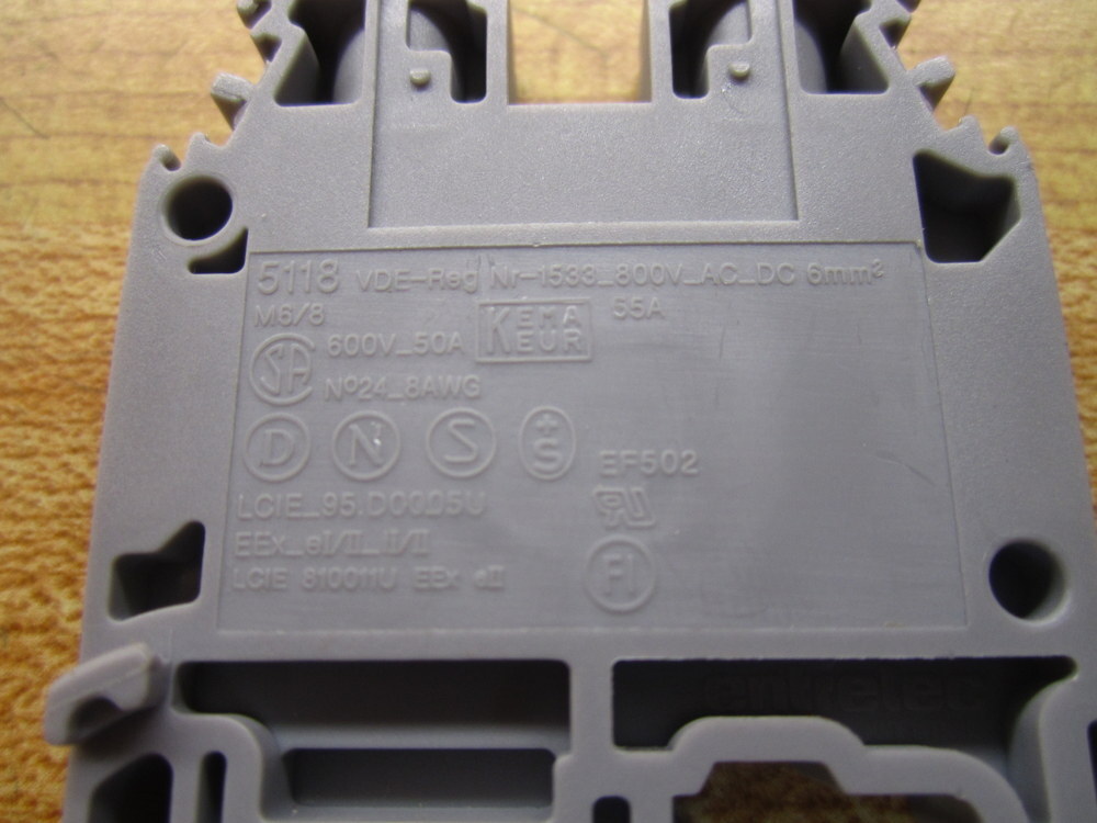 ABB Entrelec M6/8 M68 Terminal Blocks 5118 011511811 (Pack of 50)