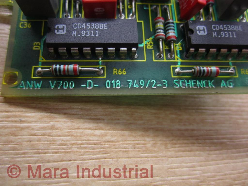 Carl Schenck ANW V700 -D- 018 749/1-3 Circuit Board