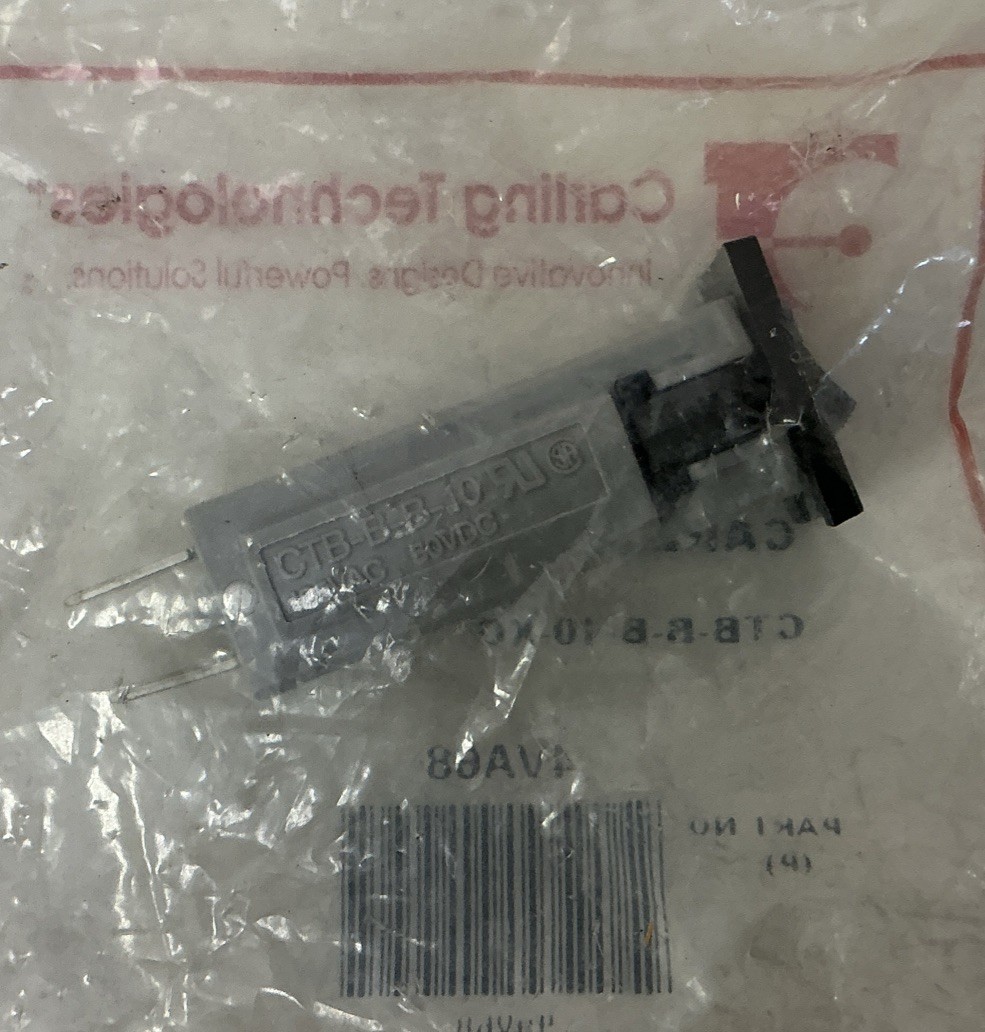 NEW CARLING TECHNOLOGIES CTB-B-B-10-XG / 4VA68, 10A, CARLINGSWITCH P/N