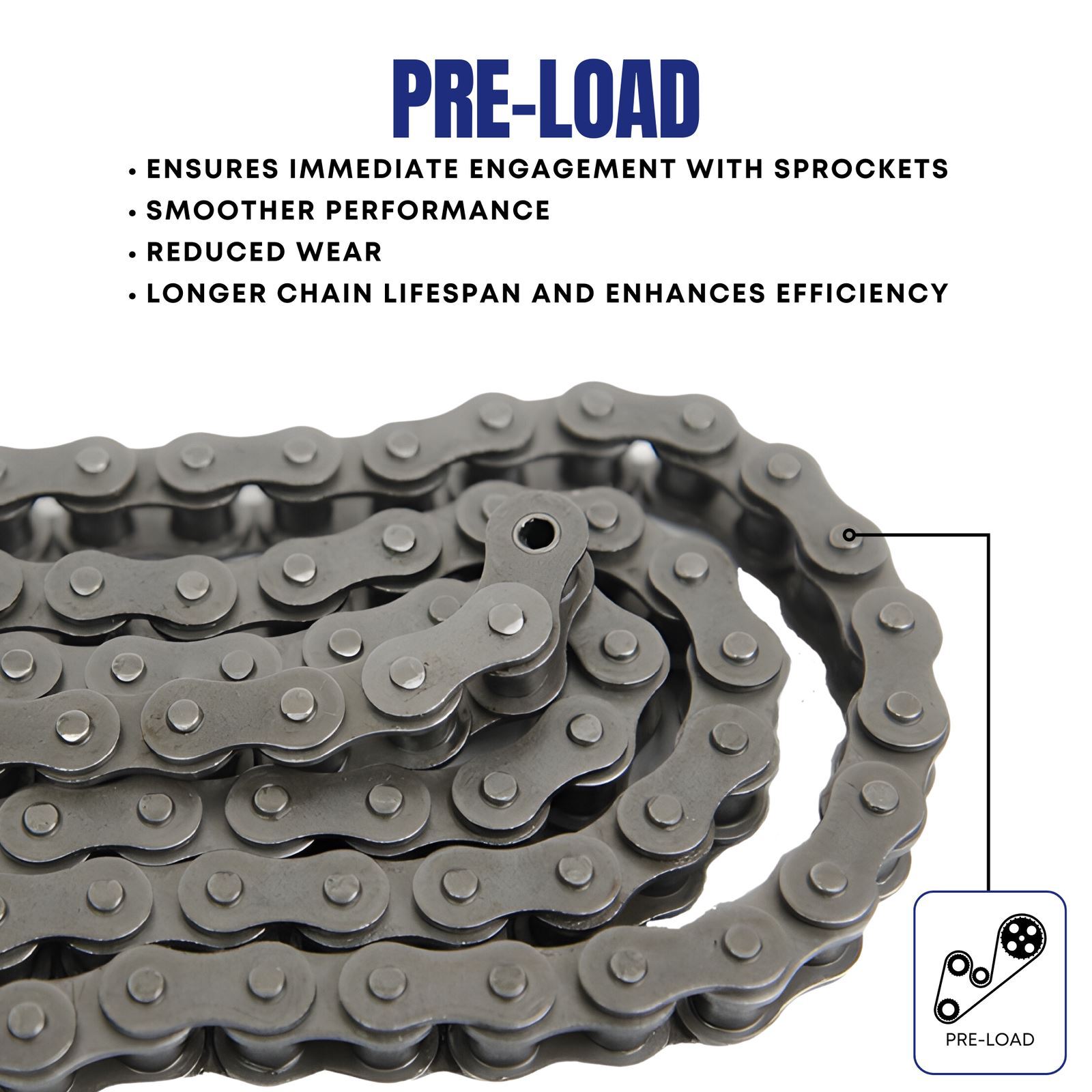 #41 Roller Chain 3 Feet with 1 Connecting Link Go-karts, Scooters and Mini Bike